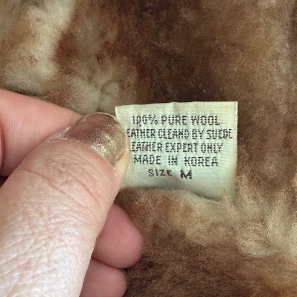 Neutral Tan Suede Bucket Hat with Faux Fur Trim - Picture 3 of 7